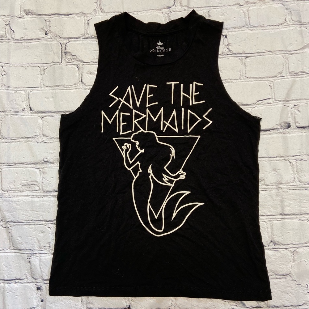 Disney Little Mermaid Black Tanktop